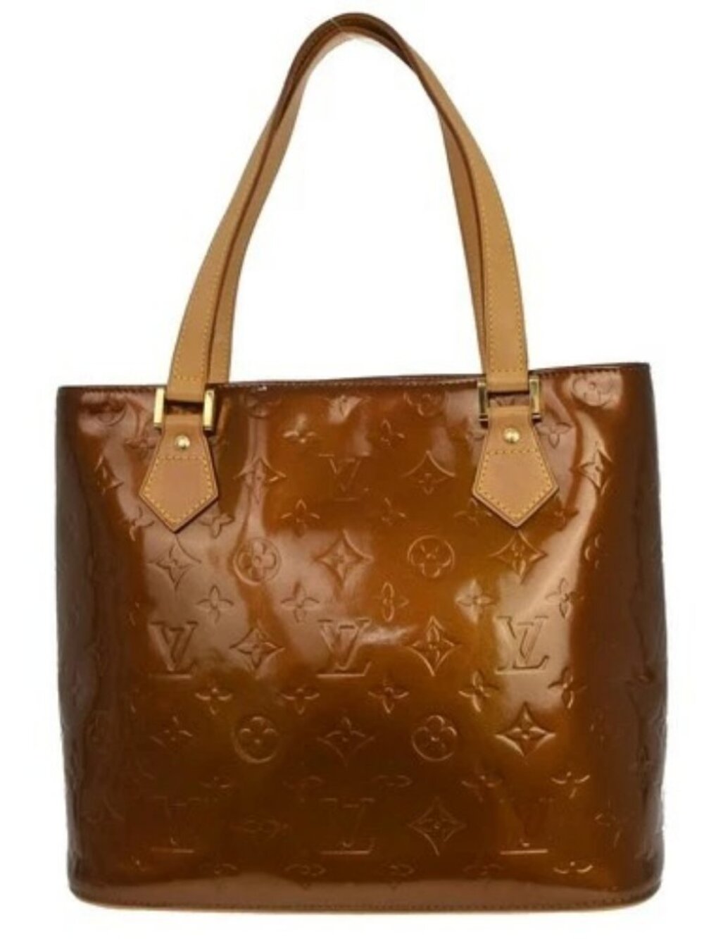 Best05/ Louis Vuitton Monogram Vernis Houston Tote Handbag M91122 LM0070 NQ09055